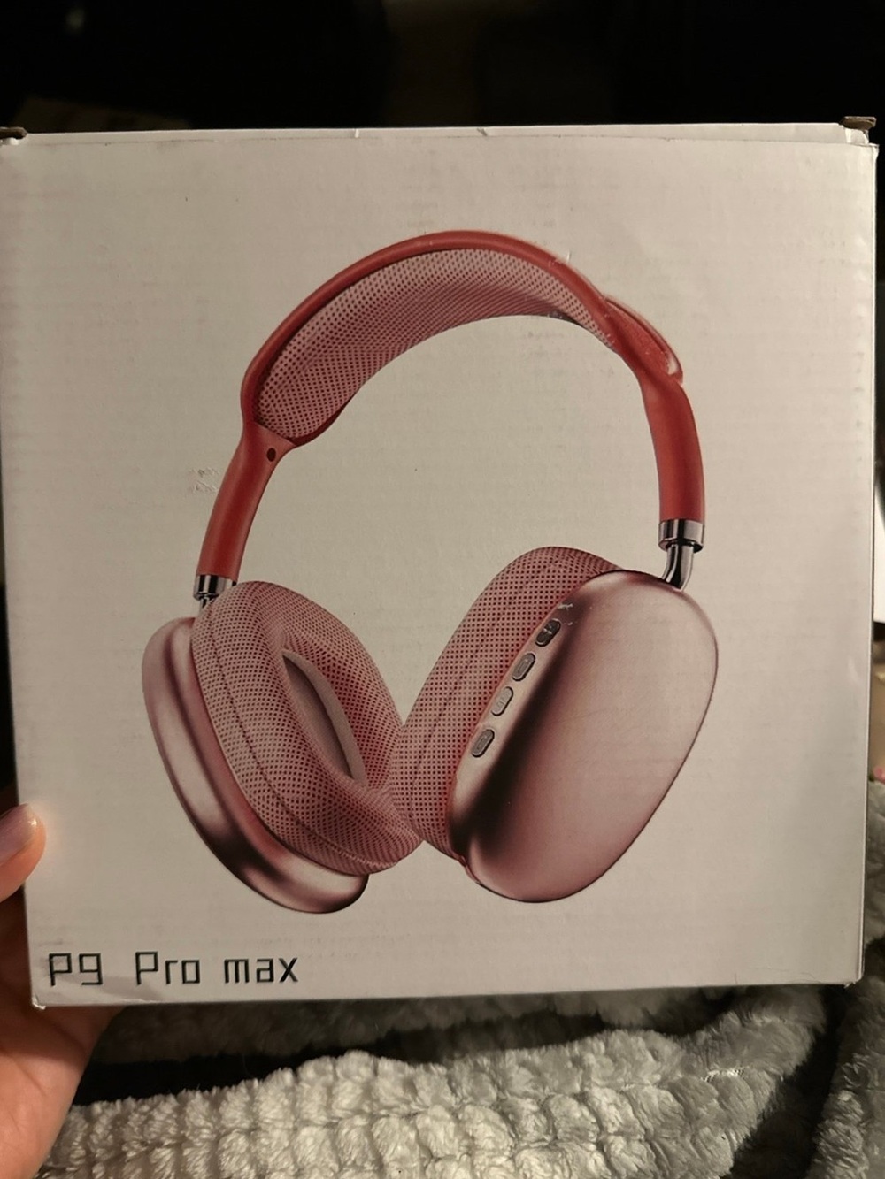 P9 Pro Max Bluetooth headphones Red
